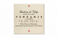 Pozivnice za venčanje sa semenom