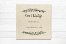 Pozivnice za venčanje sa semenom