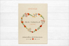 Pozivnice za venčanje na papiru sa semenom