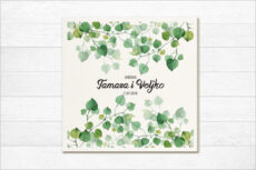Pozivnice za venčanje na papiru sa semenom