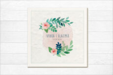 Pozivnice za venčanje na papiru sa semenom