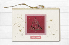 Luksuzna novogodišnja čestitka sa paus papirom