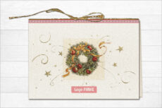 Luksuzna novogodišnja čestitka sa paus papirom